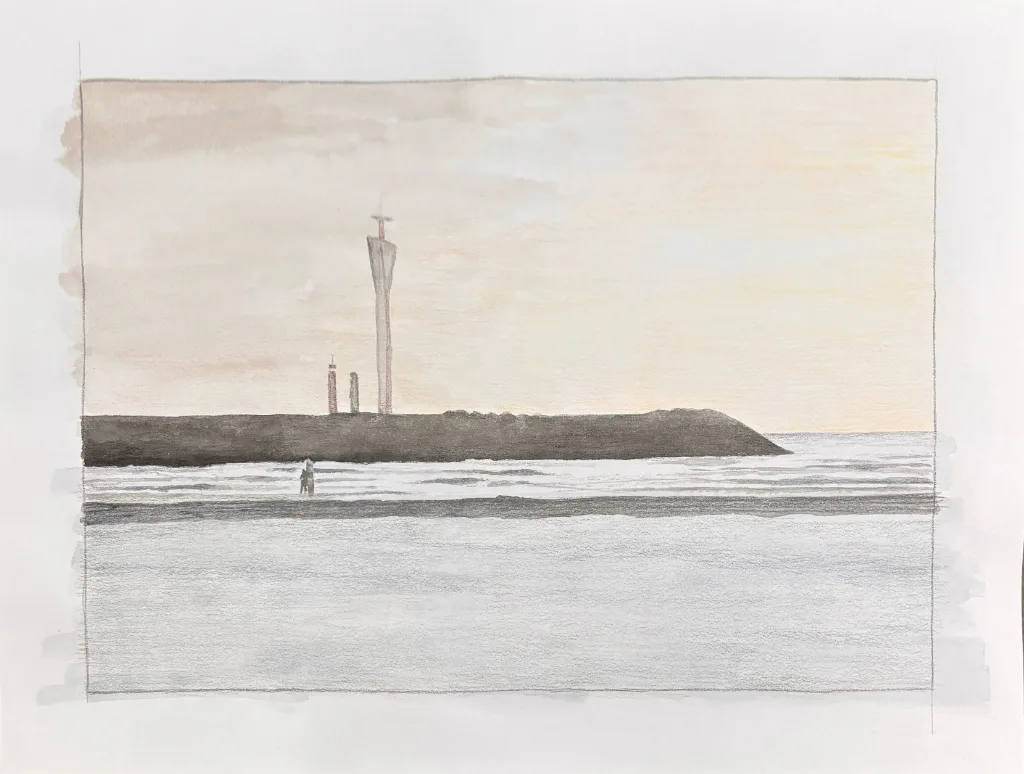 Strekdam — Gemengde techniek